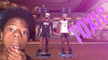 BEST POSTSCORER PLAYS THE MOST TOXIC LINEUP IN COMP STAGE IN NBA 2k20! *FUNNY RAGE REACTION*