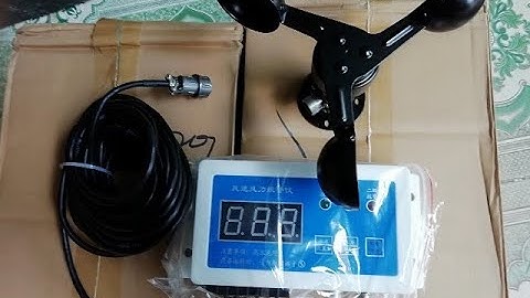 Cài đặt bộ đo tốc độ gió cần cẩu - cẩu tháp