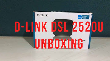D-Link ADSL 2+ Ethernet / USB Combo Router (DSL-2520U) Unboxing