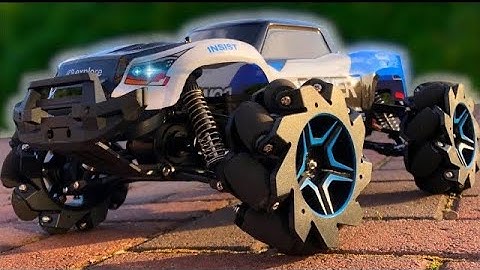RC Car with Mecanum Robot wheels & 4 motors!