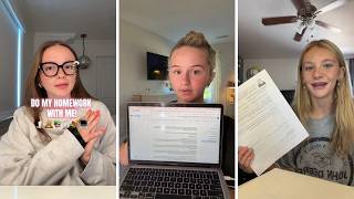 Do My Homework With Me | TikTok Compilation