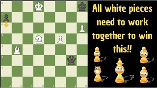 White´s pieces cooperate perfectly!