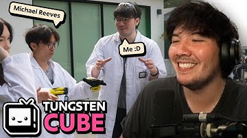 Masayoshi Reacts to "BREAKING EVERYTHING WITH A $4,000 TUNGSTEN CUBE"
