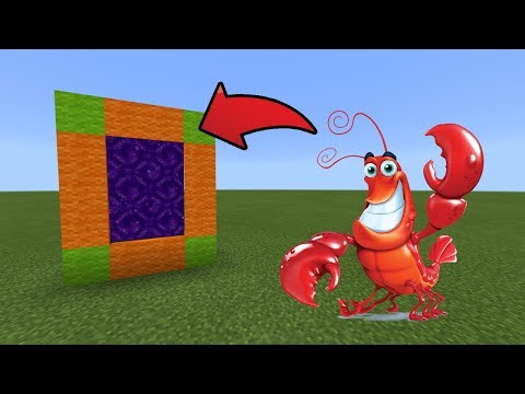 How To Make a Portal to the Lobster Dimension in MCPE (Minecraft PE)