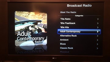 How to access radio stations using iTunes radio on Apple TV.  A tutorial from www.BlastTheRadio.com