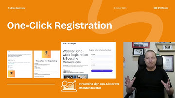 One-Click Registration: Boost Conversions & Optimize Your Marketing Funnel
