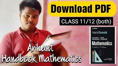 Arihant Mathematics handbook pdf | Arihant handbook of mathematics pdf