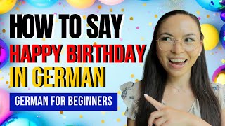 How to say Happy Birthday in German I German Lesson for Beginners