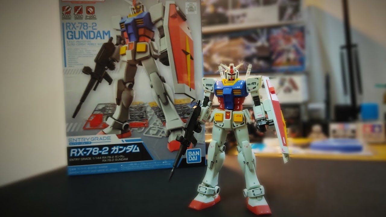 Entry Grade Gundam Rx-78-2 Build Water Decal Paint and Clear Matt ติดคอล และพ่นเคลียร์ด้าน