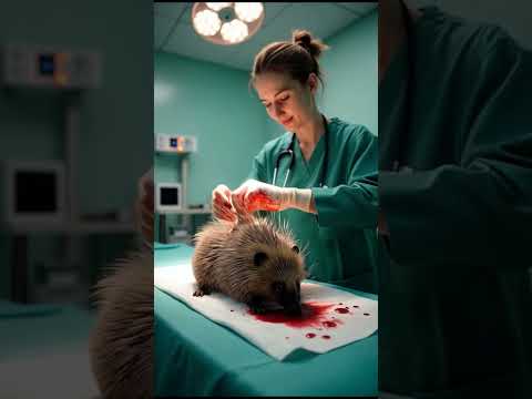🐇♥️🦔Кролик спасает ёжика #RabbitRescue #porcupine