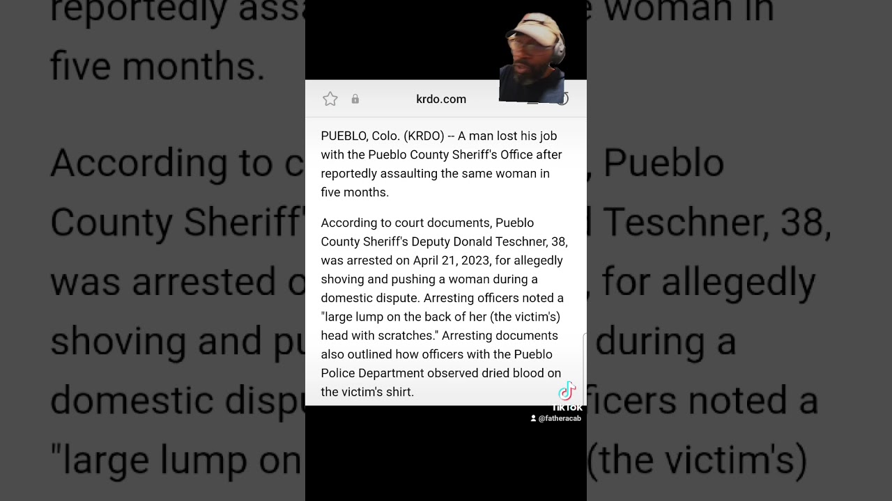 ⁣Sheriff's Deputy fired after 2nd domestic violence arrest in 5 months. #colorado #pueblocounty