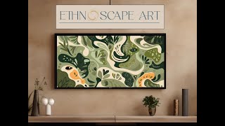 Ethnoscape Art | Verdant Reverie Exploring Green Shades in Abstract Art | 12 artworks