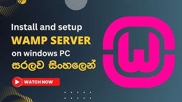 Setup Wampserver on Windows PC | Setup Local Web Server for PHP Development - Explained in Sinhala