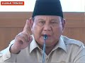 Prabowo akui mbg banyak masalah dan tidak akan ragu ragu pecat pejabat yg selewengkan dana mbg