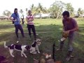 Aprendiendo a destopar coco.