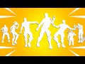 Top 25 Popular Fortnite Dances With Best Music! (Freedom Wheels, Maximum Bounce, Dance Monkey)