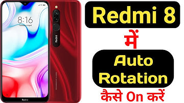 How to enable auto rotation in Redmi 8 || Redmi 8 me auto rotation kaise on kare ||