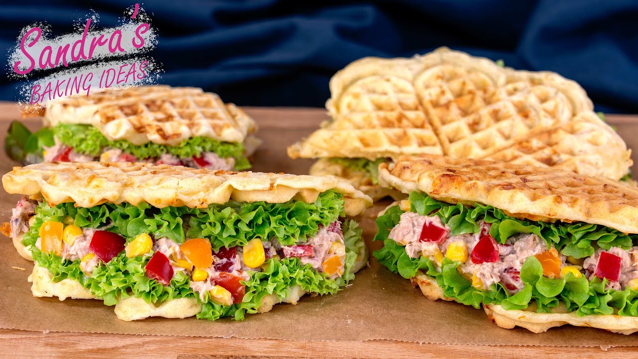 How To Make The Best Savory Waffles With Tuna Salad Tuna Recipe YouTube