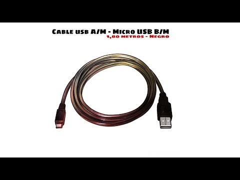 Video de Cable Micro USB carga y sincronizacion 1.8 M Negro