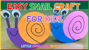 Easy Snail Craft For Kids | Fun DIY Paper Snail Activity! 🐌🎨