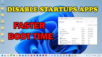 Make windows faster by disabling startup programs