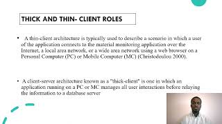 Thick and Thin Client Software Architecture