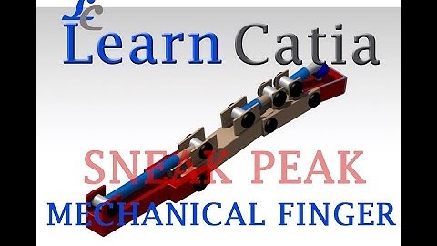 Learn catia V5 Tutorials for beginners |Sneak Peak | Mechanical Finger