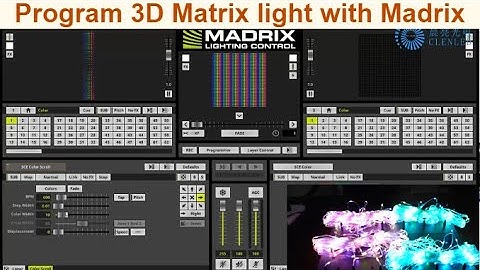 How to program Pitch 83mm 3D Matrix light with Madrix softare to design effect for art exhibition
