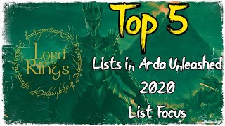 Top 5 Lists in Arda Unleashed2020 List Focus