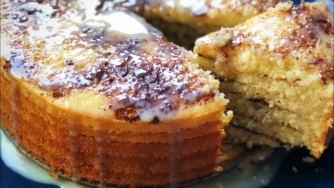 Box cake mix into layer cake كيكه الطبقات بمكونين فقط سريعه و سهله YouTube