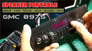cara memperbaiki speaker portable GMC tidak ada suara