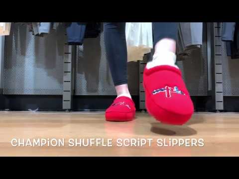 champion script slippers