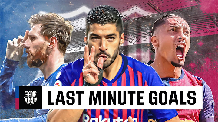 ¡Los GOLES del FC BARCELONA en LALIGA en los MINUTOS FINALES!