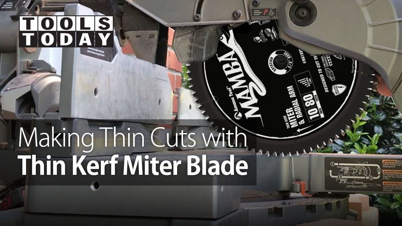 Making Thin Cuts with Amana Tool Mamba 10" x 80T Thin Kerf Miter Saw Blade | ToolsToday
