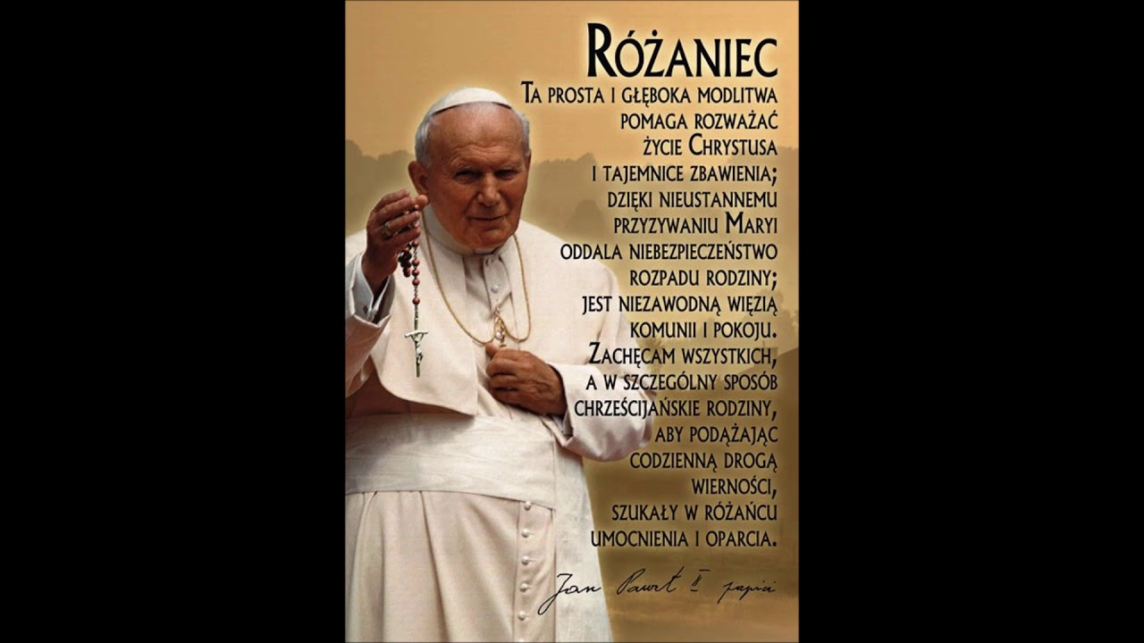 Różaniec Z Ojcem świętym Janem Pawłem Ii Tajemnice Bolesne Youtube