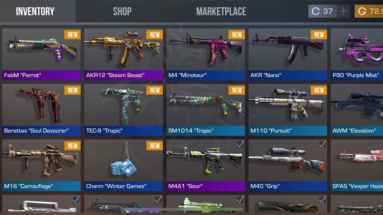 Am cumpărat cele mai frumoase skinuri cu Gold din Standoff 2 YouTube