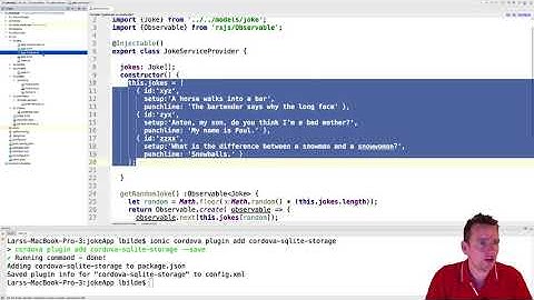 Ionic Mobile Apps | S2P16 | Install ionic storage and set it up