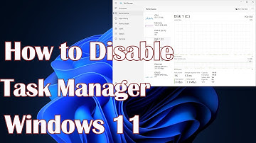 How to Disable Task Manager on Windows 11