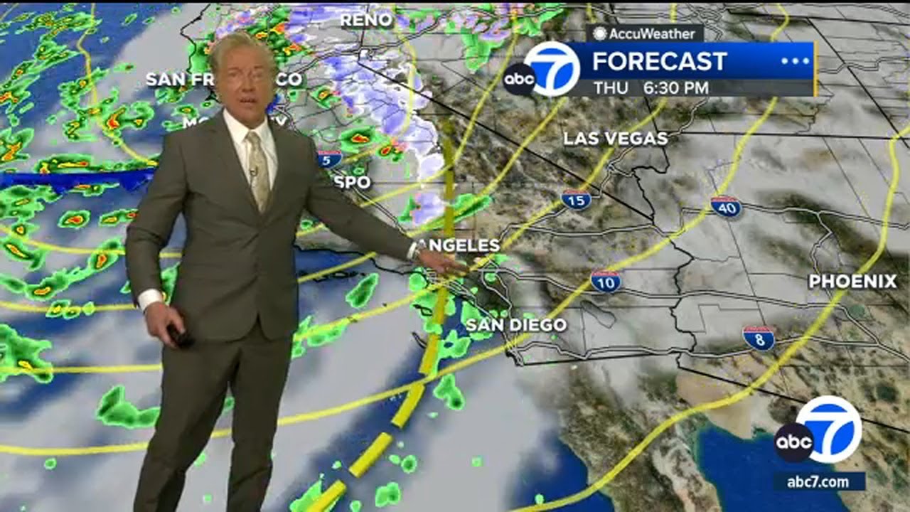SoCal to see big drop in temps Thursday, with rain arriving soon - YouTube