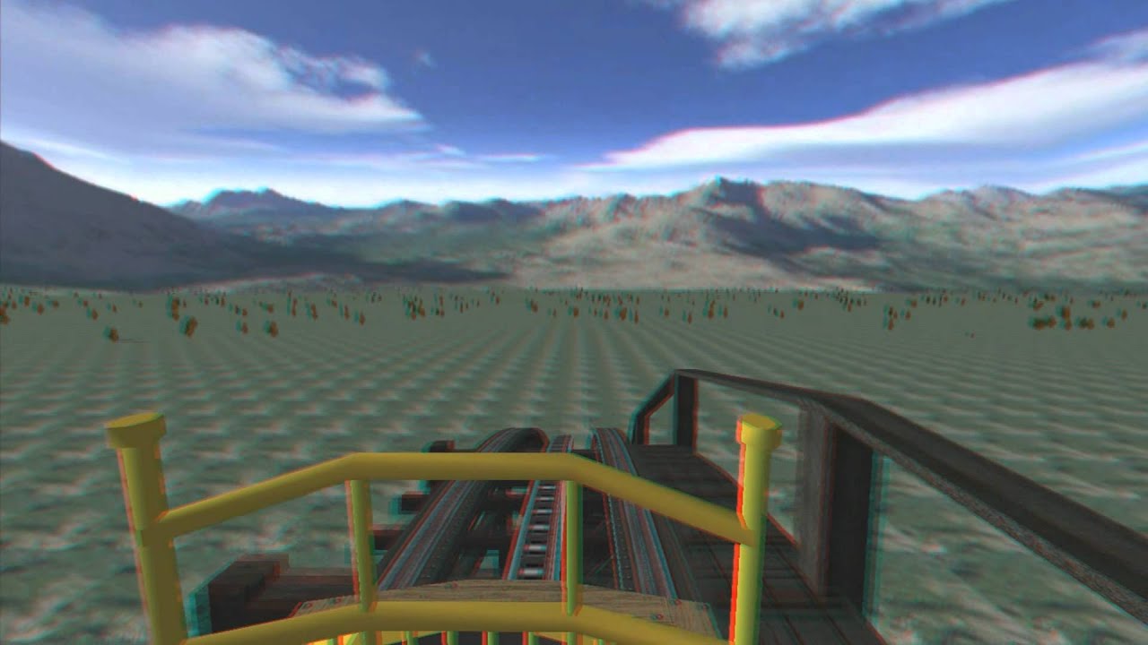 3D Rollercoaster The Wooden Coaster ( Cyclone) (3D Glasses nedded