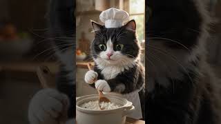 creamy porridge #cuteshortvideo #cat #paws #subscribe #kitten #funny