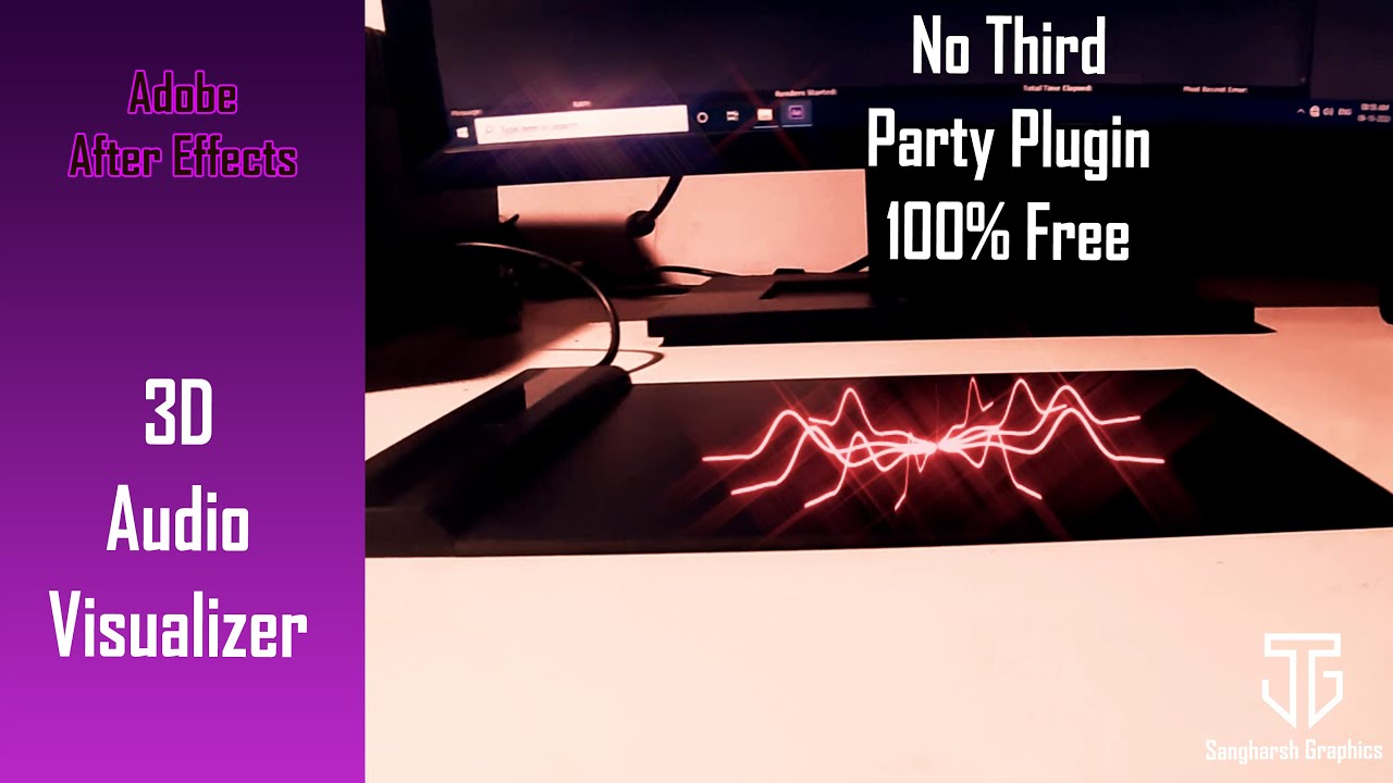 #Day 76/100 3D Audio Visualizer | Adobe After Effects Tutorial | No ...