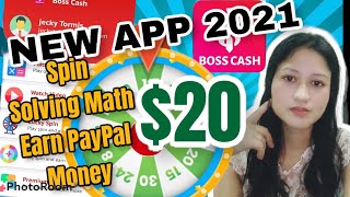 New Release App/ boss cash/ earn by spin and solving math screenshot 5