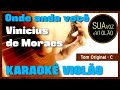 Vinicius de moraes   onde anda voc  karaok violo