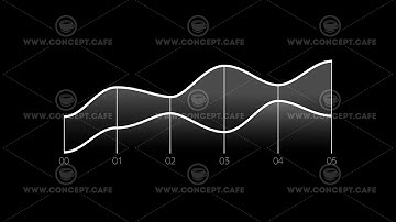 Infographic Element - Line Chart on alpha channel