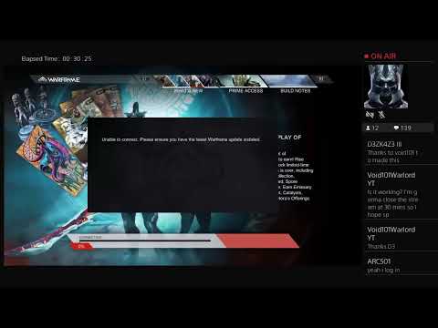 Warframe PS4 2019 login bug: check pinned comment for fix