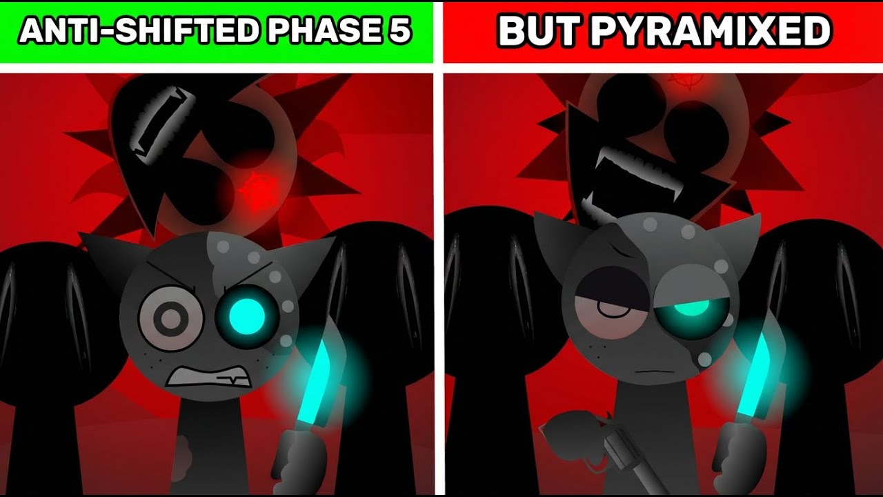 Incredibox Sprunki Anti-Shifted Phase 5 — Original vs Pyramixed: Who do you like more?