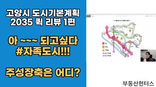 고양시 도시기본계획2035로 본 고양시의 중심축은 어디?