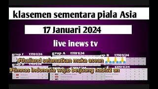 Klasemen piala Asia qatar 2024 One sport