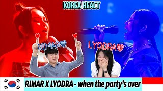 🙆Korean Reaction🙆 RIMAR X LYODRA - when the party's over (Billie Eilish) | Indonesia